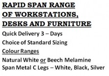 Rapid Span Range Furniture. Quick Delivery 3 Days